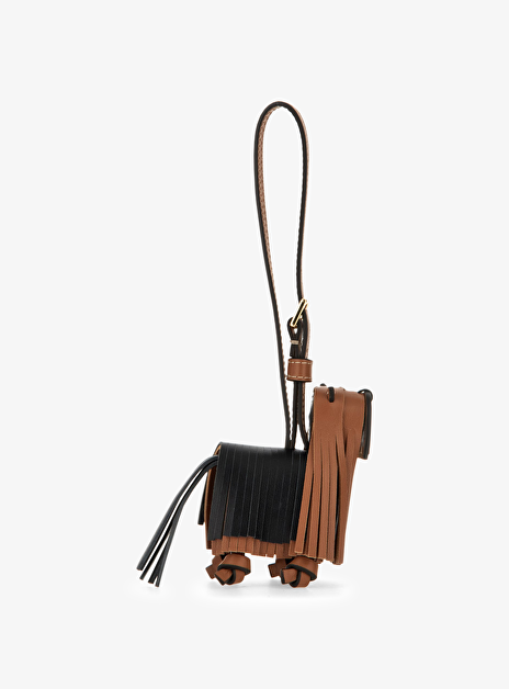 Bagcharm hond yorkshire cognac zwart