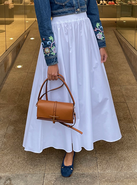 Rok emeris katoen wit