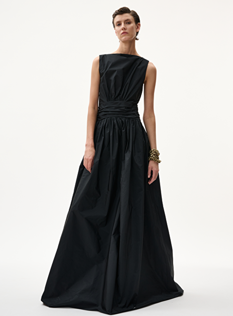 Jurk elya zwart maxi