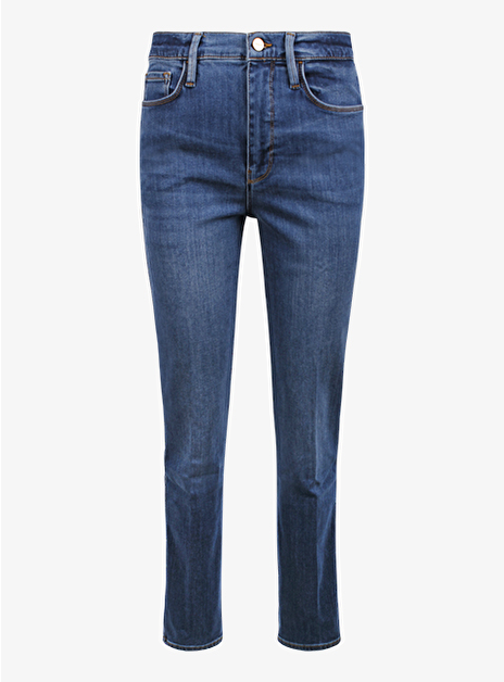 Le sylvie slender straight jeans midden blauw