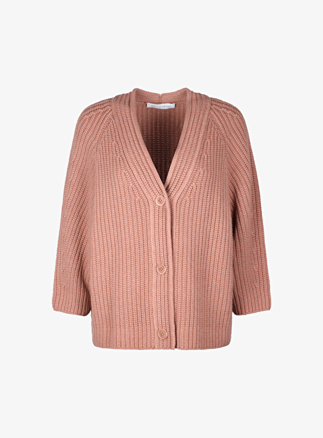 Vest fallou button poederroze