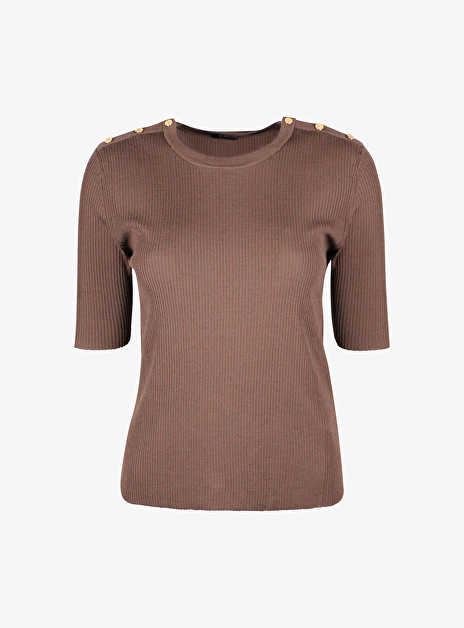 Pull smmriviera bruin ronde hals