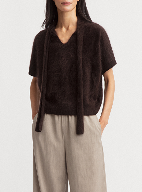 Pull kassie bruin brushed cashmere