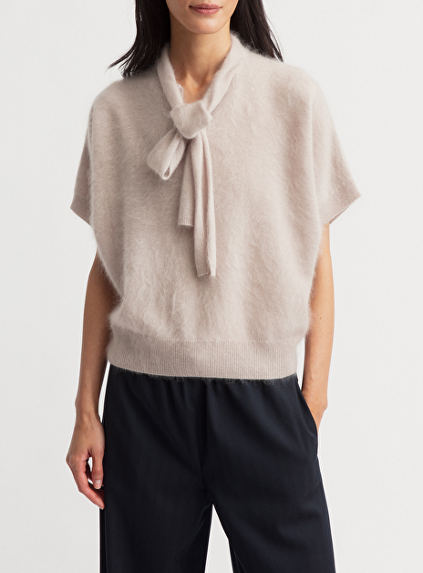Pull kassie greige brushed cashmere