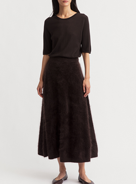 Rok kaycee donkerbuin brushed cashmere