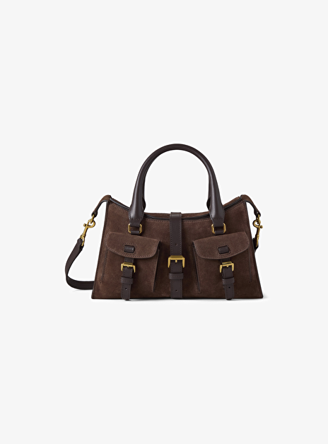 Small roxanne Chocolate Suede