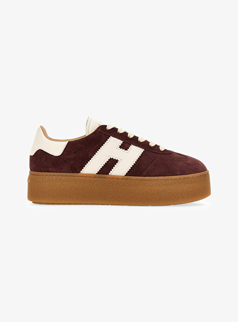Sneaker h698 bordeaux suede plateau zool