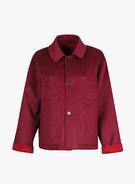 Jasje audrey rood bordeaux double face