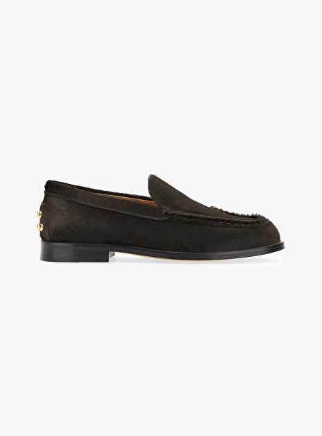 Mocassin bruin pony gouden nopjes