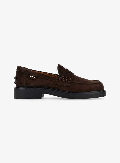 Mocassin bruin suede