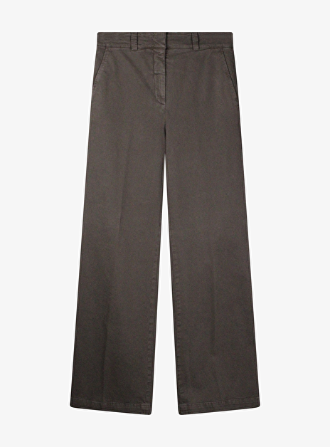 Pantalon chino bruin rechte pijp