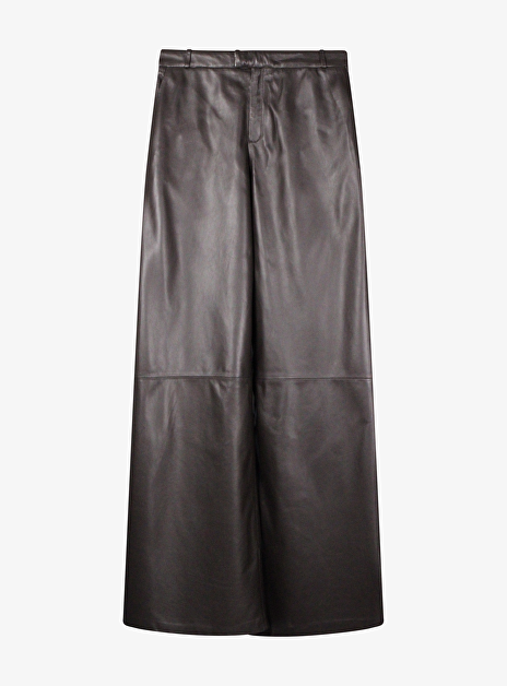 Pantalon bea leder bruin