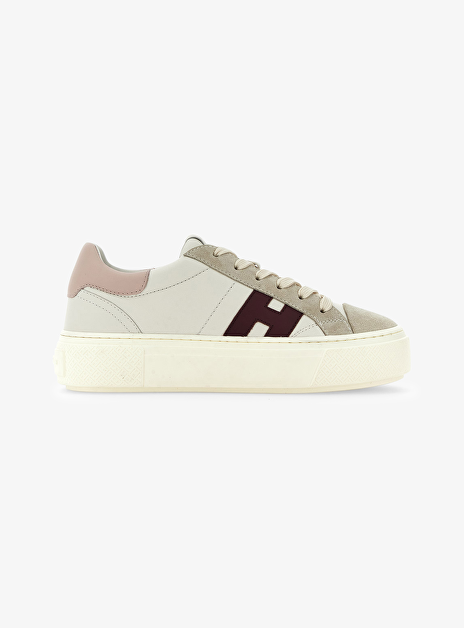 Sneaker h705 offwhite roze bordeaux