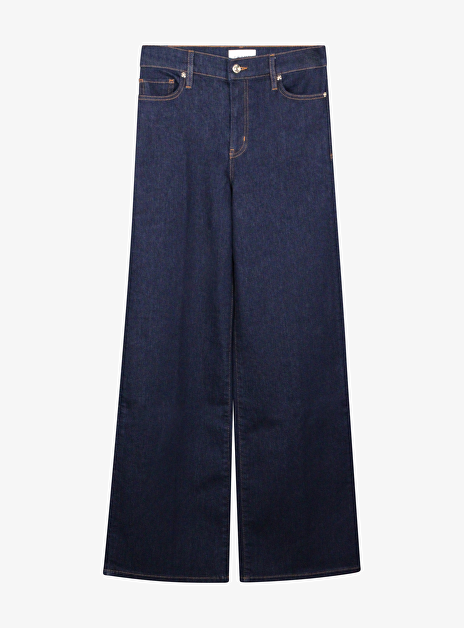 Le slim palazzo donker denim