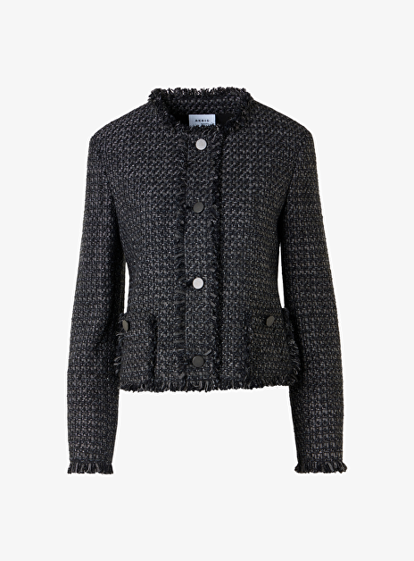 Blazer jasje zwart zilver boucle