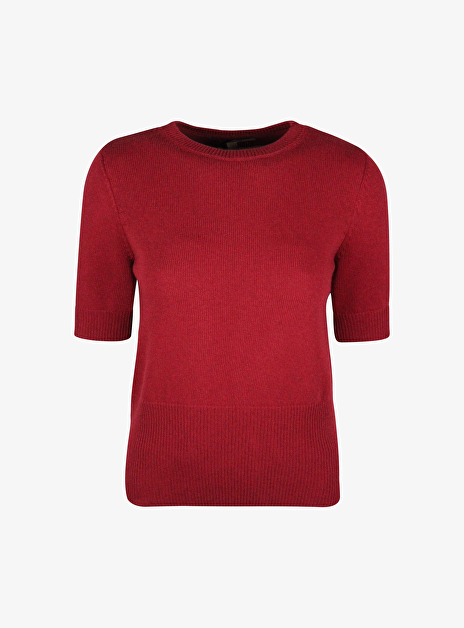 Pull olaf wol bordeaux korte mouw