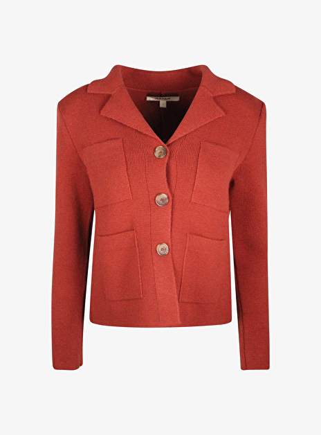Vest blazer oriana wol terracotta