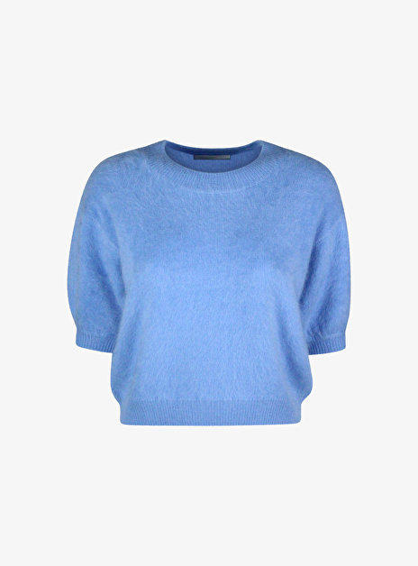 Pull juniper licht blauw brushed cashmere