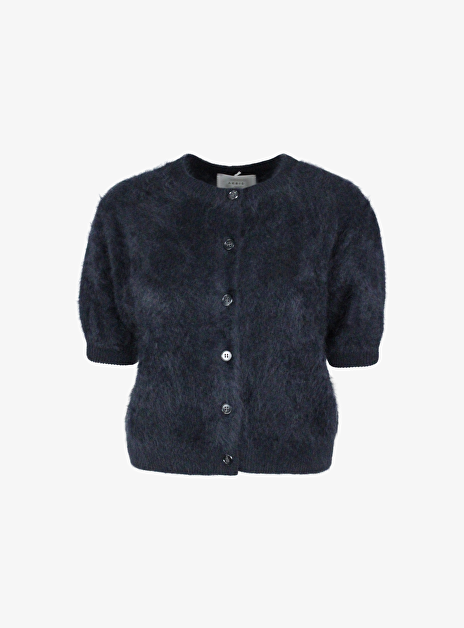 Vest lucianne zwart brushed cashmere