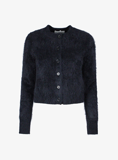 Vest azalea zwart brushed cashmere
