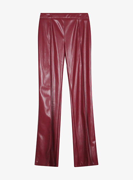 Pantalon leder bordeaux