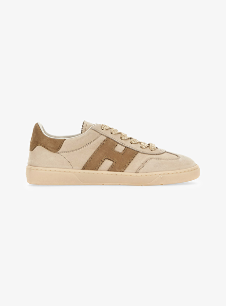 Cool Sneaker Nubuck Leder Beige