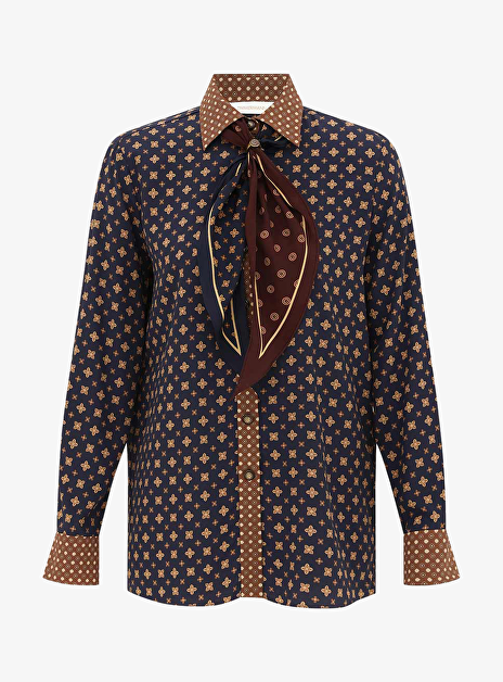 Relaxed Shirt Blauw Multicolor Dessin
