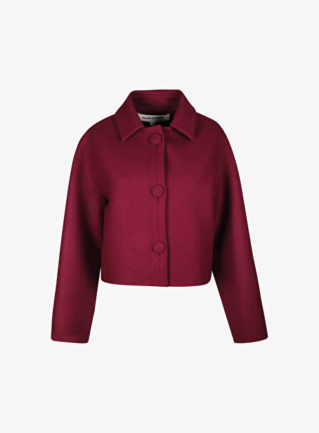 Fusian Blazer Wol Bordeaux