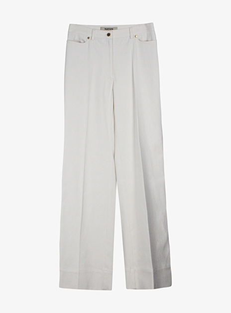 Flower Jeans Off White