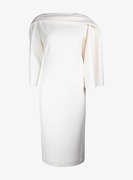 Fadoli Jurk Scuba Serge Off White