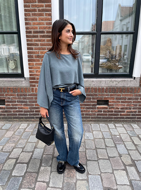 Valiant Pull Cashmere Wol Petrol