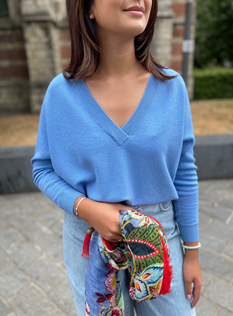Kenny Pull Cashmere Blauw