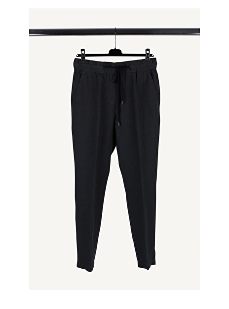 Pantalon marine met elastieke taille