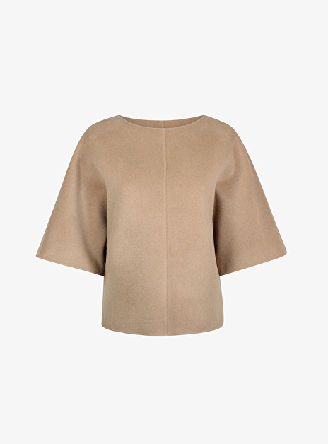 Doublé Round Neck Top Wol Biscotti