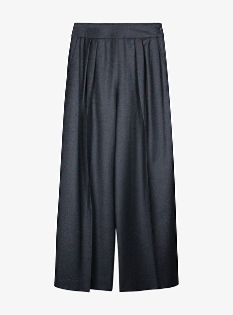 Felise Pantalon Bandplooi Wol Antraciet