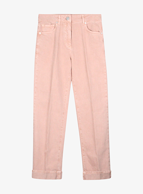 Jeans Katoen Nude Met Omslag