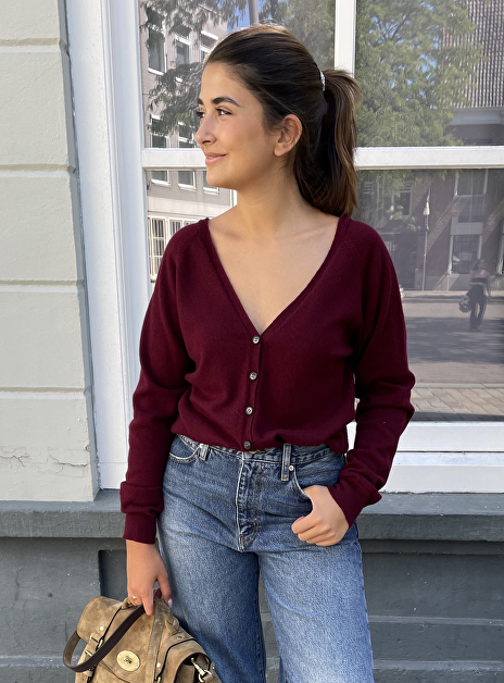 Jiani Vest Bordeaux