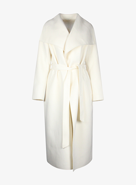 Mai Trenchcoat Wol Crème