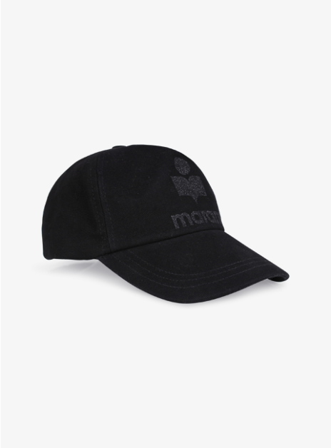 cap Tyron glitter logo zwart