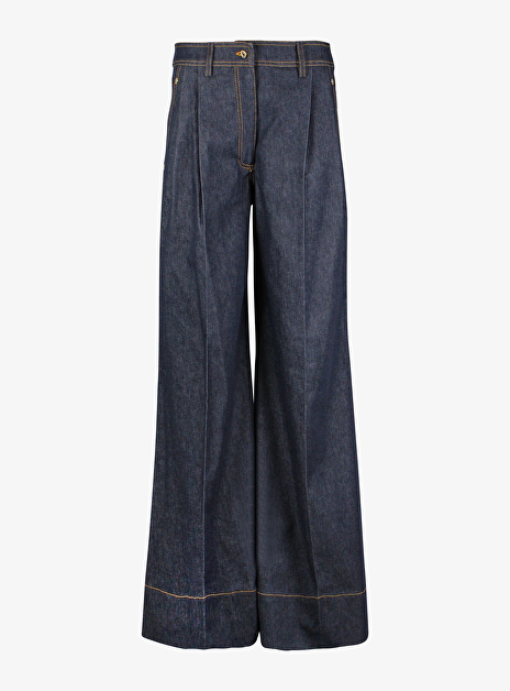 Farry Jeans Denim Bandplooi