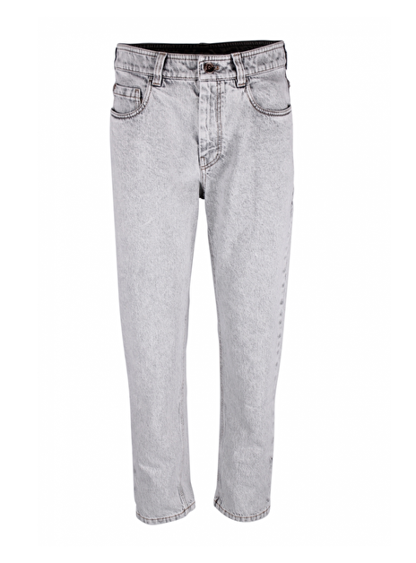 Jeans faded lichtgrijs