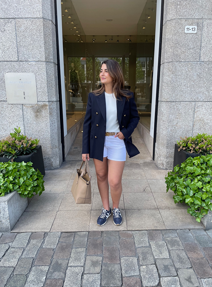 Navy white with a touch of beige