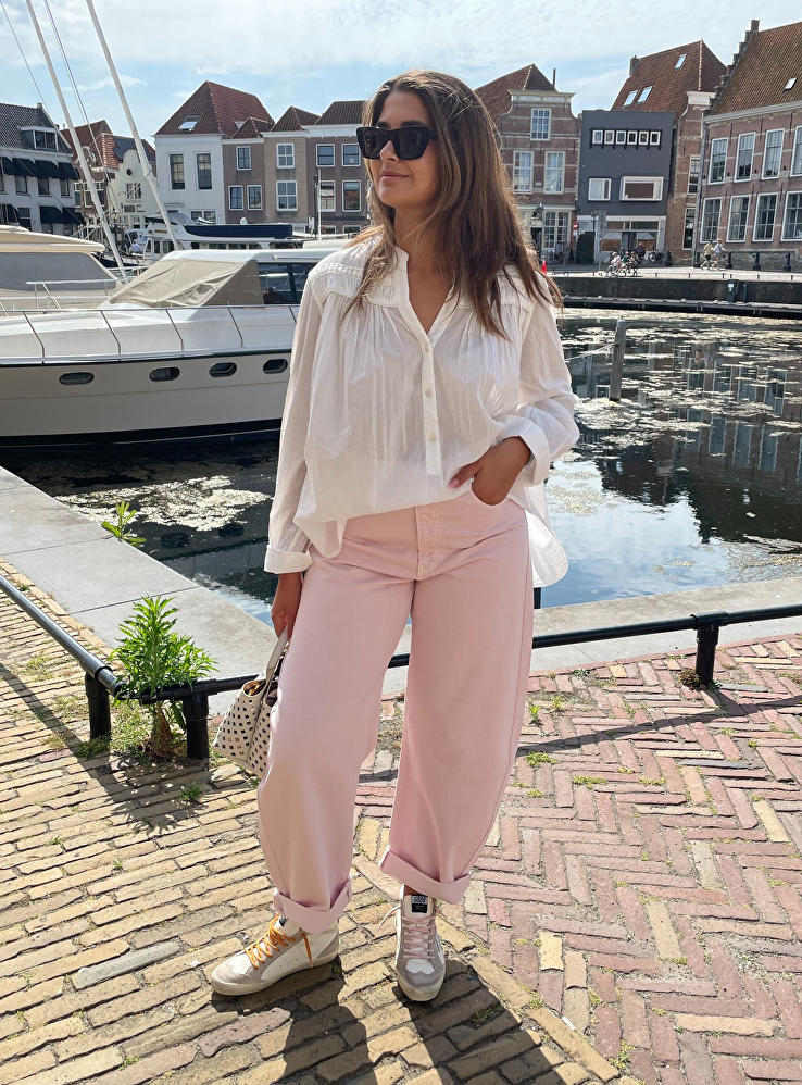 the bubble in pink